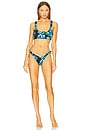 view 4 of 4 Eliza Bikini Top in Black Pansy