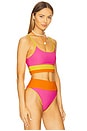 view 2 of 4 Eva Bikini Top in Soleil Colorblock