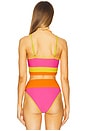 view 3 of 4 Eva Bikini Top in Soleil Colorblock