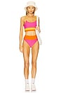 view 4 of 4 Eva Bikini Top in Soleil Colorblock