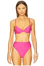 view 1 of 5 Camilla Bikini Top in Strawberry Stand Terry