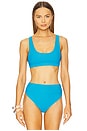 view 1 of 4 Peyton Bikini Top in Riviera Blue
