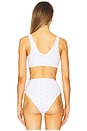 view 3 of 5 Dallas Bikini Top in White Magnolia Eyelet