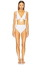 view 4 of 5 Dallas Bikini Top in White Magnolia Eyelet