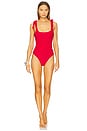view 1 of 3 Belted Sydney One Piece Swimsuit in Red
