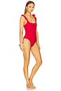 view 2 of 3 Belted Sydney One Piece Swimsuit in Red