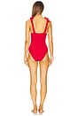 view 3 of 3 Belted Sydney One Piece Swimsuit in Red