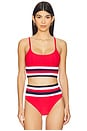 view 1 of 4 Mae Bikini Top in American Colorblock