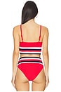 view 3 of 4 Mae Bikini Top in American Colorblock