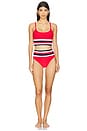 view 4 of 4 Millie Bikini Bottom in American Colorblock