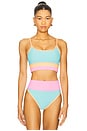 view 1 of 4 Eva Bikini Top in Crush Colorblock