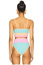view 3 of 4 Eva Bikini Top in Crush Colorblock