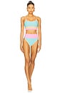 view 4 of 4 Eva Bikini Top in Crush Colorblock