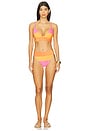 view 4 of 5 BAS DE MAILLOT DE BAIN ALEXIS in Famous Tangerine & Blossom Shine