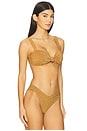 view 2 of 5 HAUT DE MAILLOT DE BAIN SOPHIA in Mocha Shine