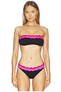 view 1 of 4 HAUT DE MAILLOT DE BAIN FORME BANDEAU SYBIL in Electric Wave