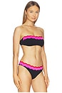 view 2 of 4 HAUT DE MAILLOT DE BAIN FORME BANDEAU SYBIL in Electric Wave