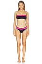 view 4 of 4 HAUT DE MAILLOT DE BAIN FORME BANDEAU SYBIL in Electric Wave