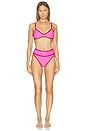 view 4 of 4 HAUT DE MAILLOT DE BAIN LEONA in Electric Pink