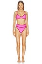 view 4 of 4 BAS DE MAILLOT DE BAIN CARLOTTA in Electric Pink