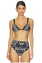 view 1 of 4 TOP BIKINI TRIANGULAR SAIGE in Bandana Black