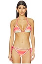 view 1 of 4 Winona Triangle Bikini Top in Guava Jelly
