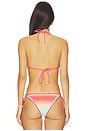 view 3 of 4 Winona Triangle Bikini Top in Guava Jelly