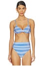 view 1 of 5 TOP BIKINI TRIANGULAR CAMILLA in Sapphire Sea
