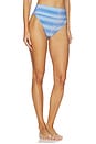 view 2 of 5 Highway Highwaist Bikini Bottom in Sapphire Sea