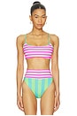 view 1 of 4 Val Bikini Top in Cove Stripe