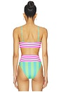 view 3 of 4 Val Bikini Top in Cove Stripe