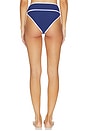 view 3 of 4 Carlotta Bikini Bottom in Navy & White