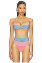 view 1 of 5 TOP BIKINI LULU in Vibrant Volley Stripes