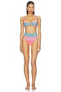 view 4 of 5 BAS DE MAILLOT DE BAIN HIGHWAY in Vibrant Volley Stripes
