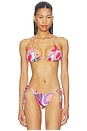 view 1 of 4 TOP BIKINI TRIANGULAR BIJOU in Pop Floral