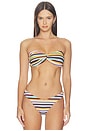 view 1 of 6 Juno Bikini Top in Paradise Stripe