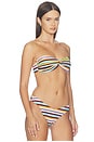view 4 of 6 Juno Bikini Top in Paradise Stripe