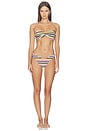 view 6 of 6 Juno Bikini Top in Paradise Stripe