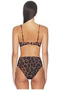 view 4 of 4 Lulu Bikini Top in Caramel Leopard