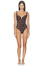 view 1 of 3 Zona One Piece in Caramel Leopard
