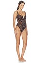 view 2 of 3 Zona One Piece in Caramel Leopard
