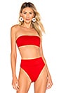 view 1 of 4 Kelsey Bikini Top in Red