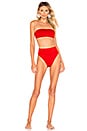 view 4 of 4 Kelsey Bikini Top in Red