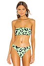 view 1 of 4 Kelsey Bikini Top in Green Leopard