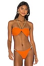 view 1 of 4 HAUT DE MAILLOT DE BAIN JENNIE in Orange