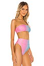 view 2 of 5 Kelsey Bikini Top in Blue & Pink Ombre