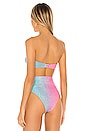 view 3 of 5 Kelsey Bikini Top in Blue & Pink Ombre