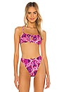 view 1 of 4 Caitlin Bikini Top in Pink & Purple Tie Dye