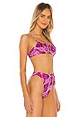 view 2 of 4 Caitlin Bikini Top in Pink & Purple Tie Dye