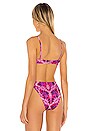 view 3 of 4 Caitlin Bikini Top in Pink & Purple Tie Dye
